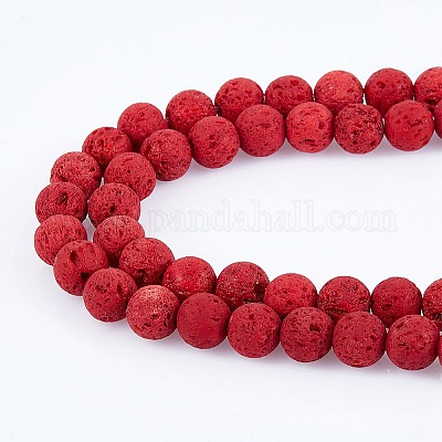 Wholesale Synthetic Lava Rock Beads Strands 