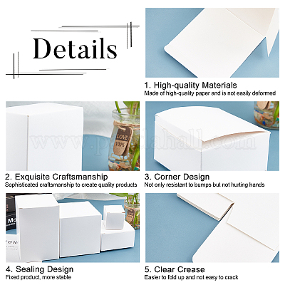 5 Premium Crystal Clear CUBE Boxes 3 x 3 x 3 Inches Square for Gifts,  Retail Packaging, Favors - My Craft Supplies