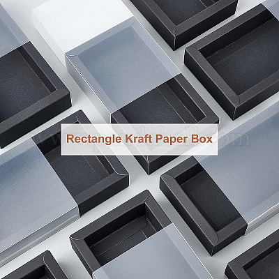 Boîte de papier kraft rectangulaire&nbsp;CON-WH0085-28A-01-1