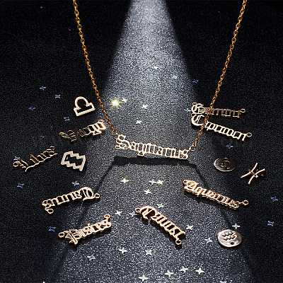 Wholesale SUNNYCLUE 1 BOX 3 Sets 36Pcs Gold Zodiac Charm Alloy Twelve  Constellation Sign Word Epoxy Resin Fillers Virgo Scorpio Libra Leo Flat  Round Pendants for Jewelry Making Charms Bracelets Nails Findings 