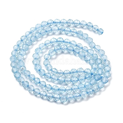 Natürliche blaue Topas-Perlenstränge&nbsp;X-G-H079-A02-03-1