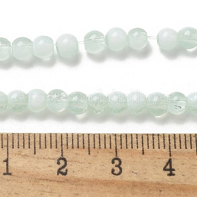 Chapelets de perles en verre craquelé&nbsp;GLAA-U001-4mm-01-1