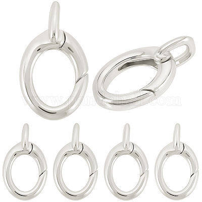 6 Stück Messing-Federtorringe&nbsp;KK-SC0008-02P-1