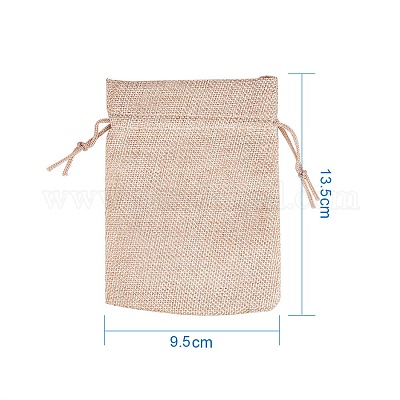 Pochettes en toile de jute&nbsp;ABAG-PH0001-14x10cm-05-1