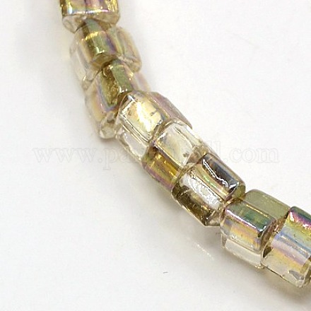 Electroplate Glass Beads Strands EGLA-J036-B-H06-1