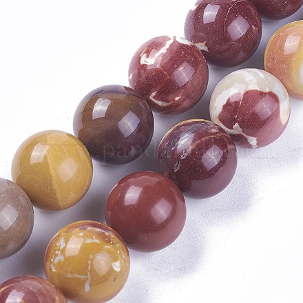 Chapelets de perles en mokaite naturel G-F607-16-1