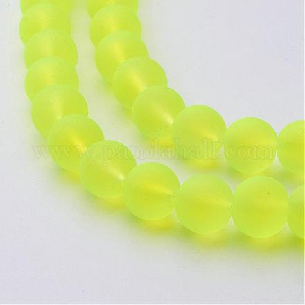 Chapelets de perles en verre transparent X-GLAA-S031-10mm-30-1