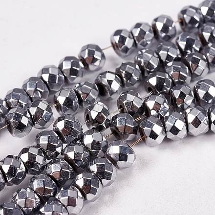 Chapelets de perles en hématite synthétique sans magnétiques G-J160-C-01-1