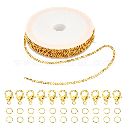Kit de fabricación de collar de pulsera de cadenas de diy DIY-YW0005-82G-1
