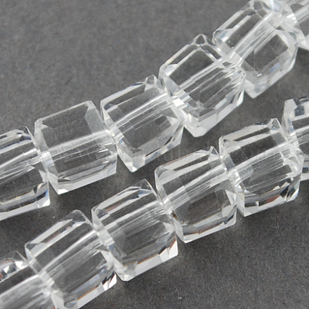Hilos de abalorios de vidrio GLAA-R041-8x8mm-24-1