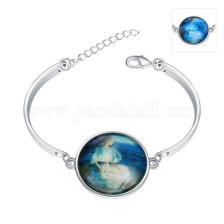 Constellation / signes du zodiaque série virgo lumineux bracelets BJEW-BB14718-1