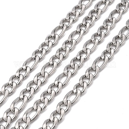 304 Stainless Steel Mother-Son Figaro Chains CHS-A003H-2.3NK-1