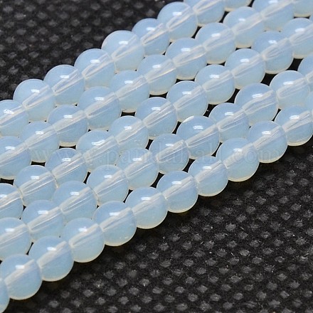 Rondes perles opalite brins GLAA-F033-10mm-01-1