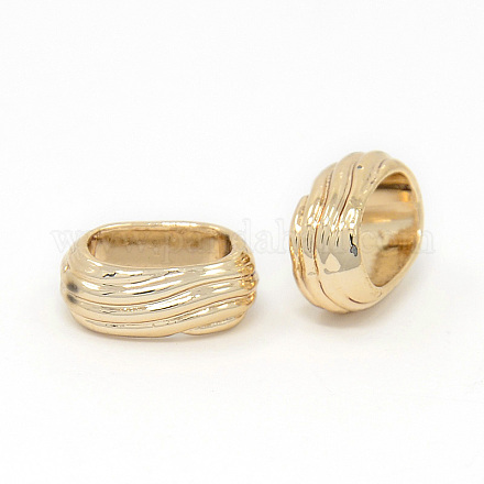 Perle ovali in lega placcate oro senza nichel e senza piombo PALLOY-J169-61G-NR-1