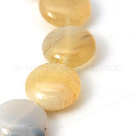 Natural Dendritic Agate Beads Strands G-G296-18x6mm-05-1