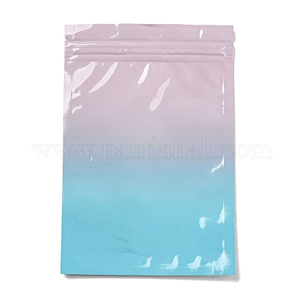 Sacs à fermeture éclair d'emballage en plastique de couleur dégradée de couleur dégradée OPP-K001-03A-1