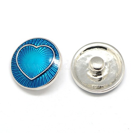 Alloy Enamel Jewelry Snap Buttonss SNAP-A040-02P-NR-1
