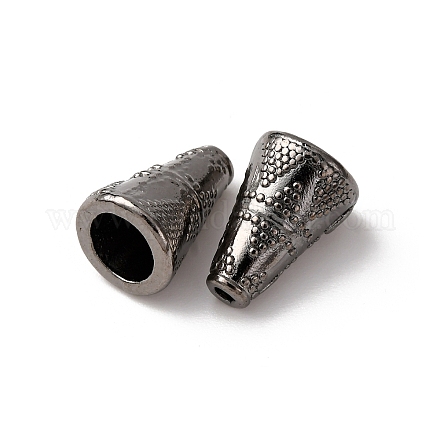Тибетский стиль конус сплава шарик шапки TIBE-Q044-13B-RS-1
