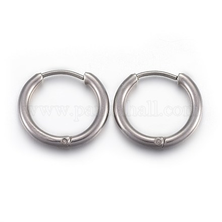 202 Stainless Steel Huggie Hoop Earrings EJEW-L205-02G-P-1