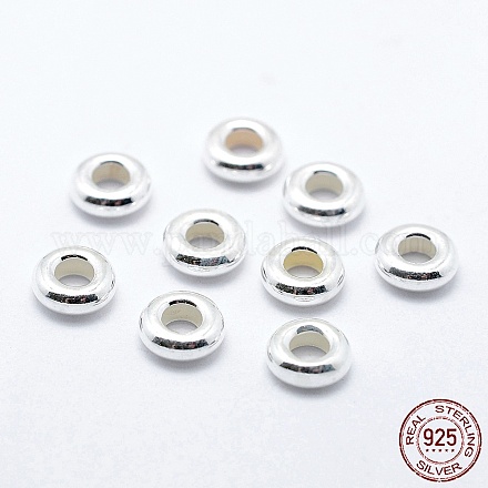 925 Sterling Silber Crimp Perlen STER-G027-26S-7mm-1