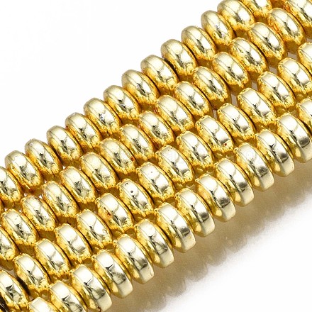 Electroplate Non-magnetic Synthetic Hematite Bead Strands G-Q465-19G-1