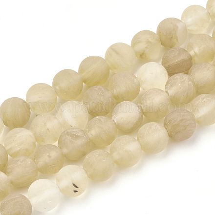 Chapelets de perles de pierre de pastèque en verre G-T106-255-1