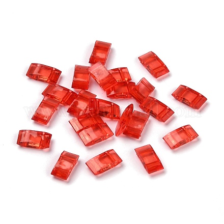 Transparent Acrylic Carrier Beads PL873Y-4-1