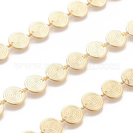 Handgefertigte Perlenketten aus Messing X-CHC-I031-18G-1