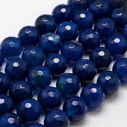 Chapelets de perles d'agate naturelle G-G882-12mm-A02-3-1