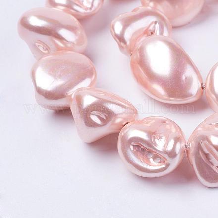 Chapelets de perles de coquille BSHE-L035-C03-1