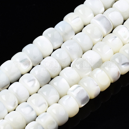 Coquille de trochid naturel / brins de perles de coquille de trocas SSHEL-N034-133B-1