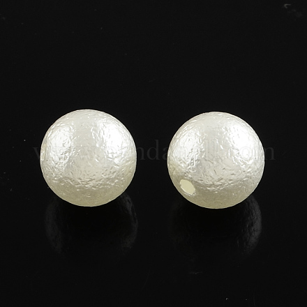 Perles rondes en plastique ABS imitation perle SACR-Q105-26A-1