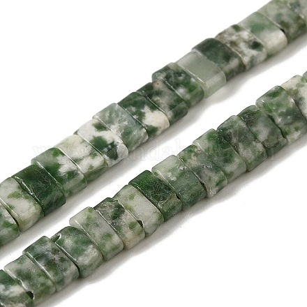 Natürliche grüne Fleck Jaspis Perlen Stränge G-Z045-A02-01-1