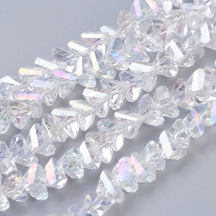 Chapelets de perles en verre électroplaqué EGLA-J146-6mm-AB01-1