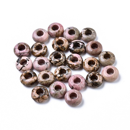 Rhodonite perles naturels européens G-G740-12x6mm-01-1