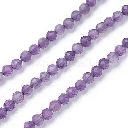 Chapelets de perles en améthyste naturelle X-G-F619-12-3mm-1