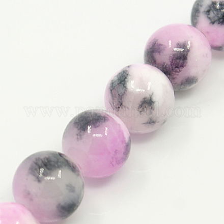 Chapelets de perles en jade persan naturel G-D434-10mm-13-1