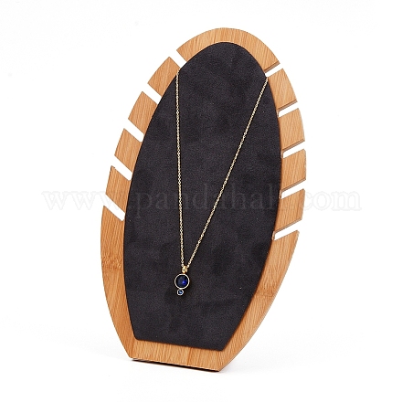 Бамбуковая подставка для ожерелья NDIS-E022-06A-1