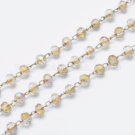 Chaînes de perles en verre manuels CHC-K005-E-C01-1
