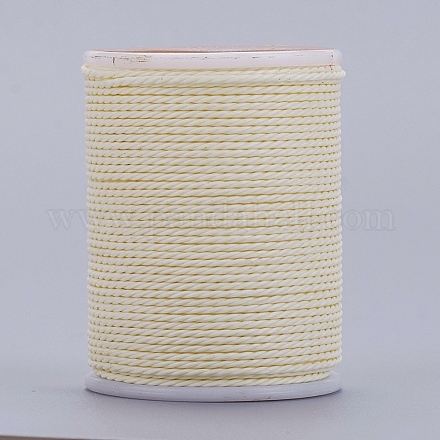 Round Waxed Polyester Cord YC-G006-01-1.0mm-16-1