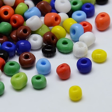 Mixed Color 12/0 Opaque DIY Loose Spacer Glass Seed Beads Garment Accessories X-SEED-A017-12-51-1