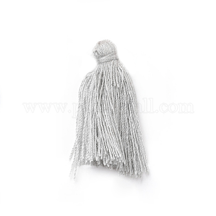 Polycotton(Polyester Cotton) Tassel Pendant Decorations FIND-G011-40-1