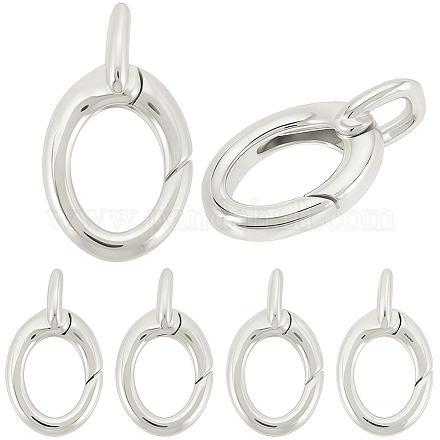 6 Stück Messing-Federtorringe&nbsp;KK-SC0008-02P-1
