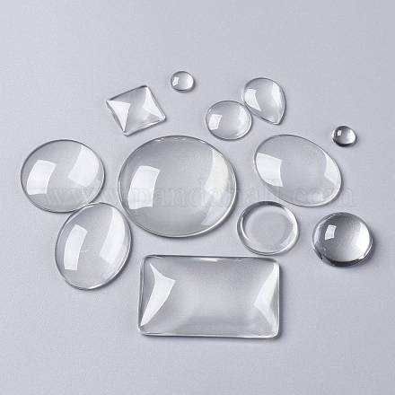 Cabochons en verre transparent GLAA-XCP0011-26-1