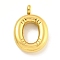 Ion Plating(IP) 304 Stainless Steel Pendants, Letter Charm, Golden, Letter O, 24.5x16.5x5.5mm, Hole: 3mm
