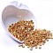 Brass Spacer Beads, Long-Lasting Plated, Flat Round, Golden, 1/4 inch(6mm)