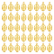 100Pcs Tibetan Style Alloy Pendants, Oval with Virgin Mary, Golden, 17.5x10x1mm, Hole: 1.5mm