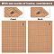 Knitting Tools, including 1Pc Cork Crochet Blocking Board and 50Pcs Iron T Pins, Tan, Board: 40.7x30.6x1cm, Pins: 51x13.5x1.1mm
