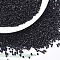 MIYUKI Delica Beads, Cylinder, Japanese Seed Beads, 11/0, (DB0310) Matte Black, 1.3x1.6mm, Hole: 0.8mm, about 10000pcs/bag, 50g/bag