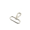 Alloy Swivel Clasps, Oval, Platinum, 50mm
